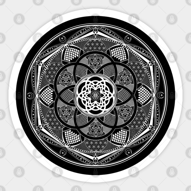 Sacred Mandala Sticker by CelestialStudio